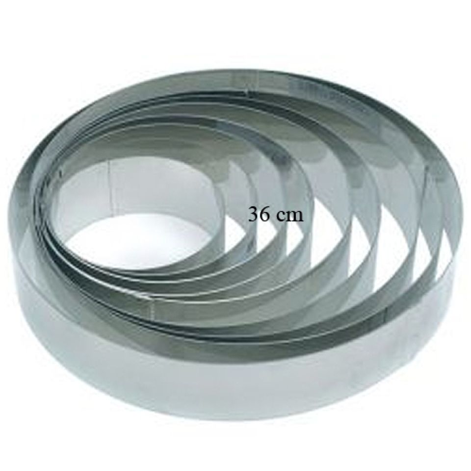 profi tortenring 36x5 cm edelstahl dick