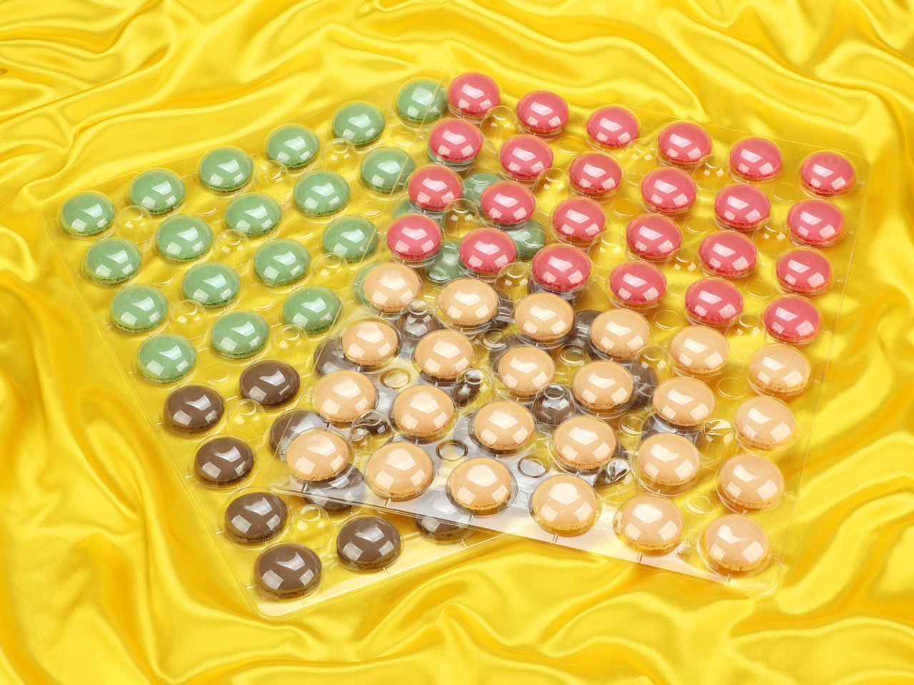 macaron halbschalen 384 stueck bunt