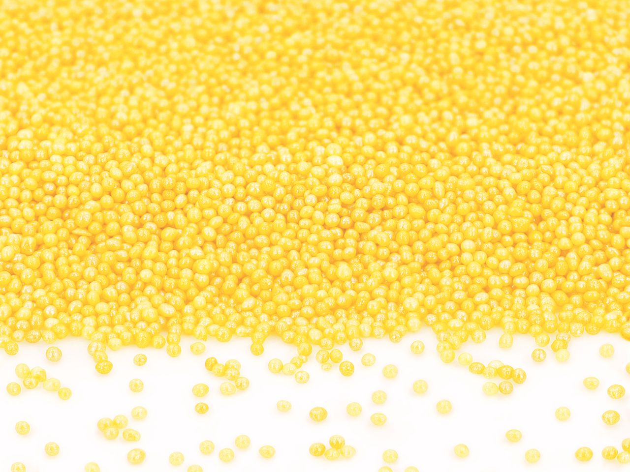 mini perlen gelb glimmer 100g