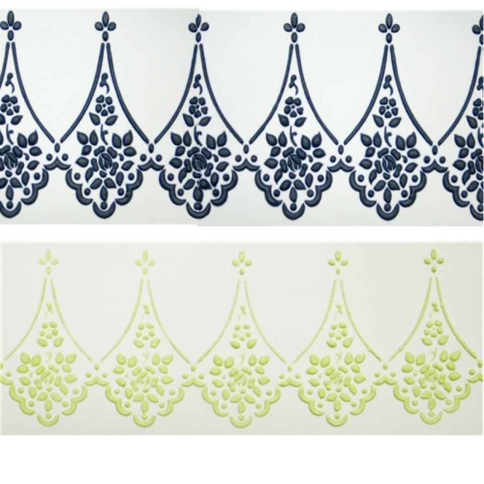 schablone fuer verzierung an tortenseiten lace companion 25cm