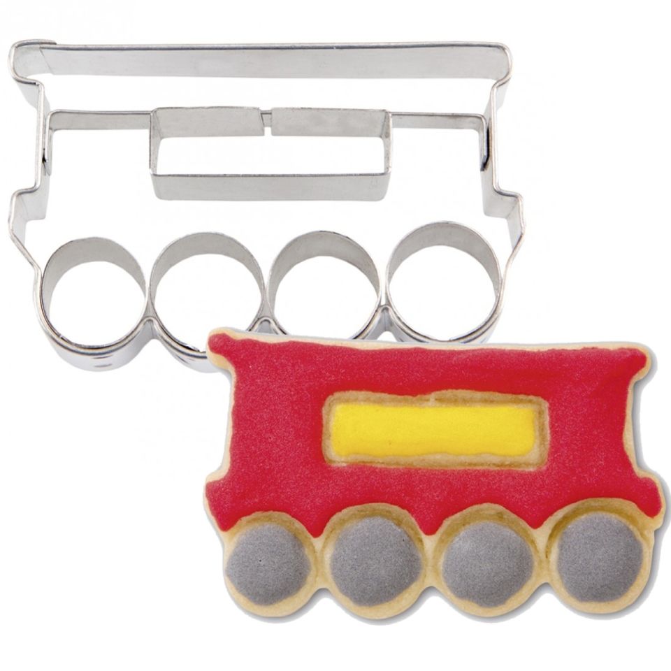 plaetzchen ausstecher eisenbahnwagen 5 5cm aus edelstahl