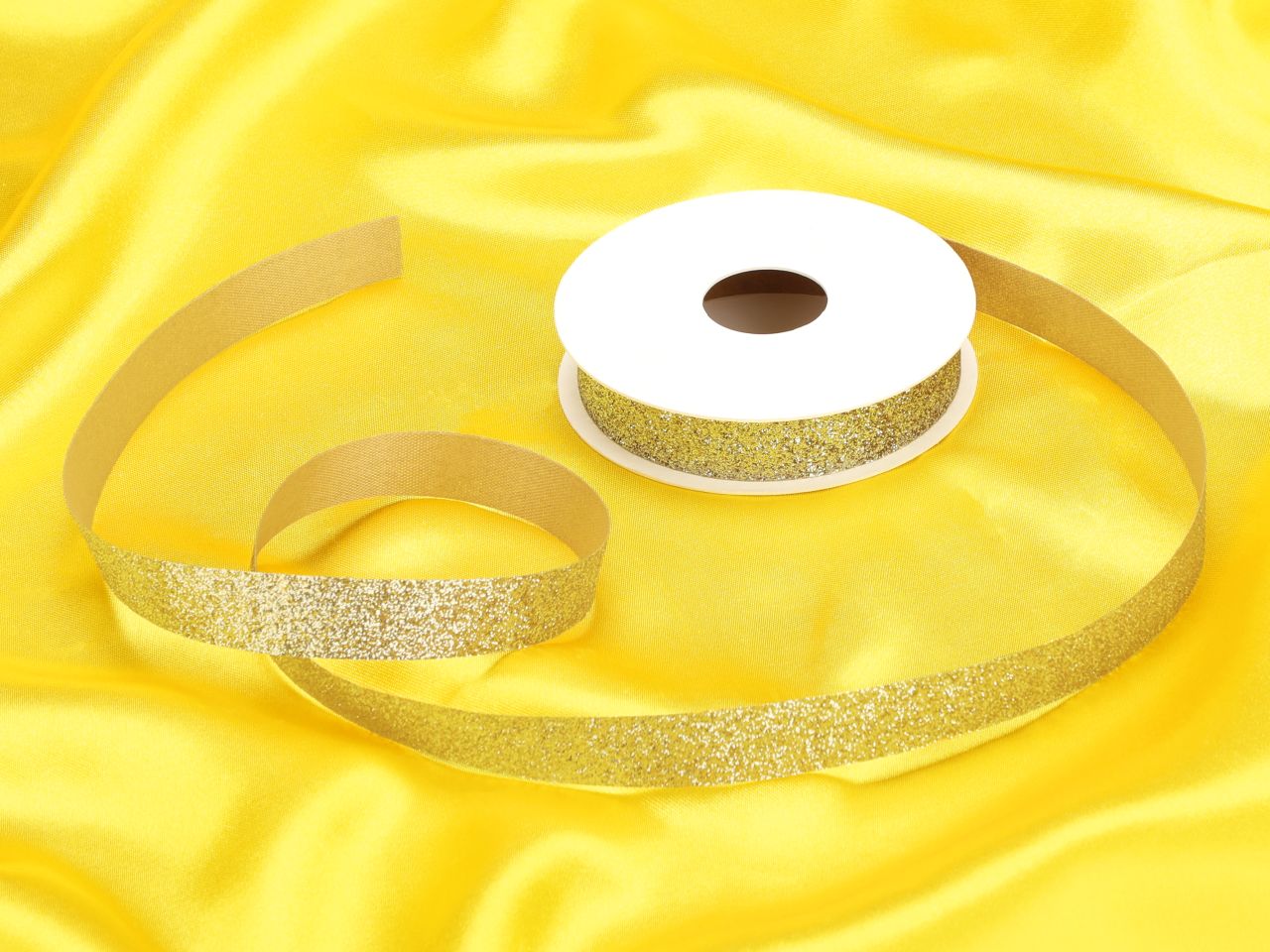 geschenkband gold glitzer 15mm 5 meter