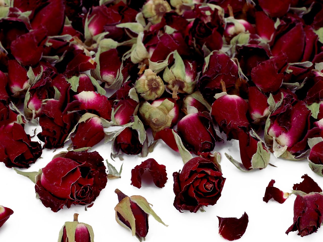 rosenknospen dunkelrot natur 10g