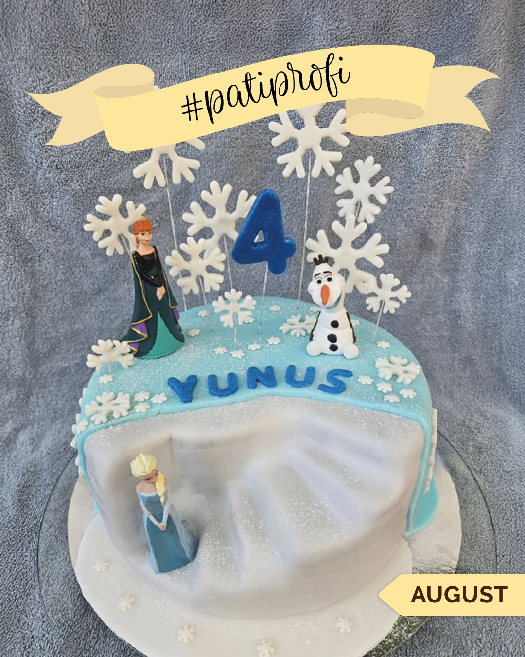 Pati Profi des Monats August ❄️🏆

Mit dieser traumhaften Frozen-Geburtstagstorte hat sich @backtasias_zaubertorten  den Titel Pati Profi des Monats August gesichert! 💙✨

Besonders begeistert haben uns die liebevollen Details: filigrane Schneeflocken, funkelnde Eiskristalle und das wunderschöne Farbspiel machen diese Torte zu einem echten Wintermärchen. ❄️👑

Liebe Backtasia, vielen Dank, dass du deine kreative Torte mit unserer Community geteilt hast. Wir freuen uns immer wieder, eure tollen Backwerke zu entdecken und zu zeigen! 🩵

Du möchtest auch die Chance auf den Titel Pati Profi des Monats haben? Dann poste deine Kreation auf Instagram und nutze den Hashtag #patiprofis. Vielleicht bist du schon im nächsten Monat dabei! ✨

#patiprofis #pativersand #frozenparty #geburtstagstorte #fondanttorte #tortendekoration #cakedesign #backliebe #tortenkunst #selbstgebacken