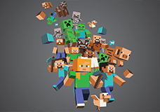 Minecraft-Motive für Torten und Kuchen