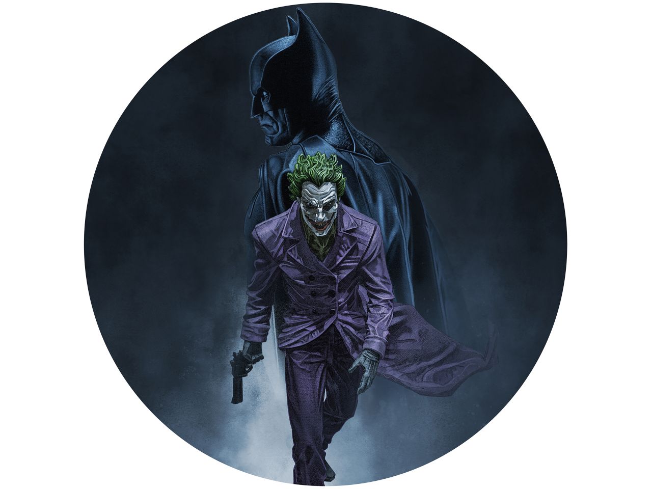 tortenaufleger batman und joker 2 rund 20cm