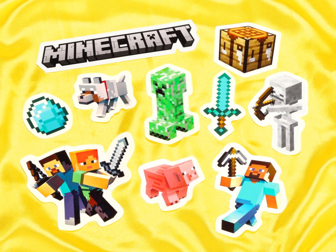 tortenaufleger set minecraft