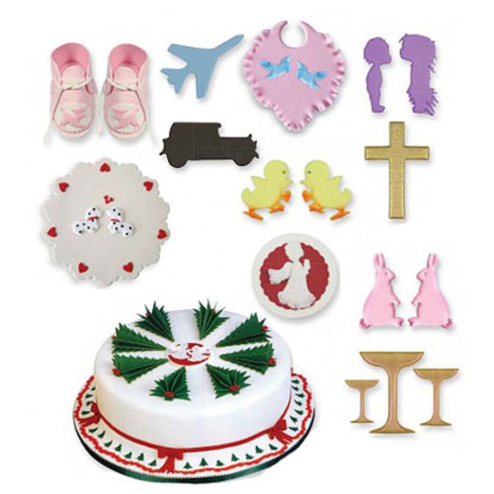 jem fondant ausstecher set taufe 30 teilig