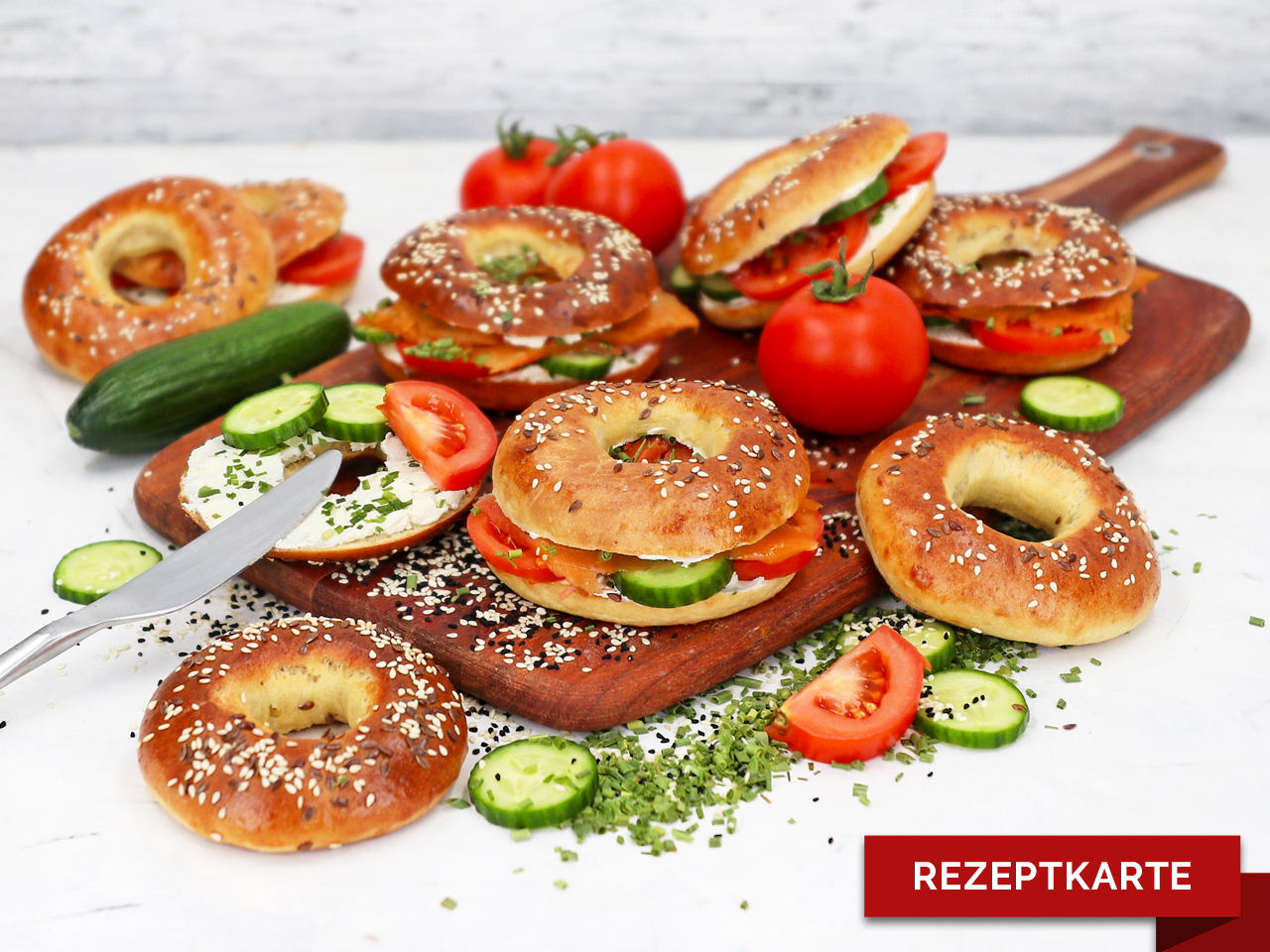 bagels rezeptkarte