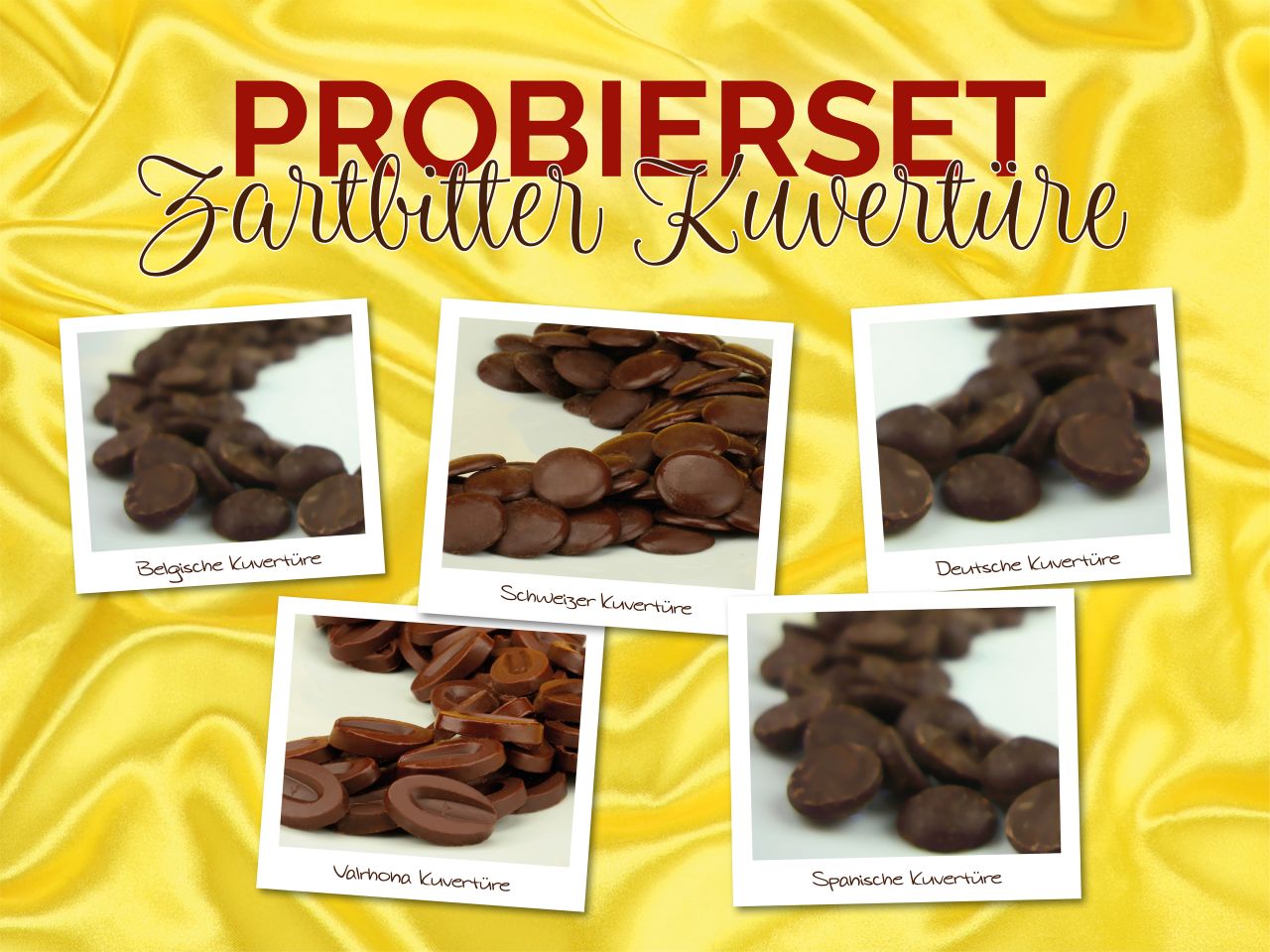 probierset zartbitter kuvertuere 6x20g 120g