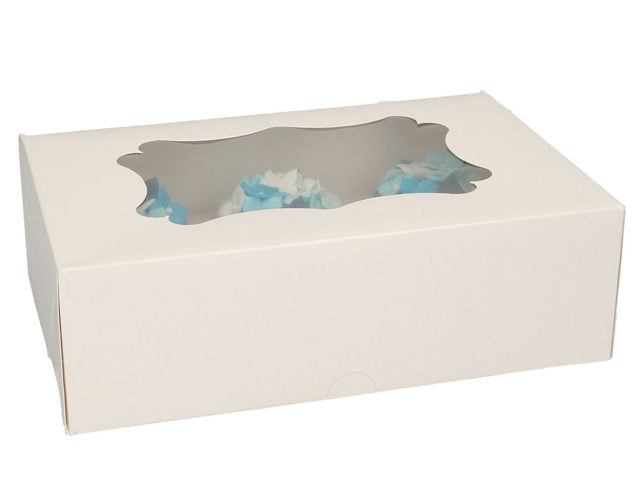 cupcake box fuer 6 cupcakes weiss