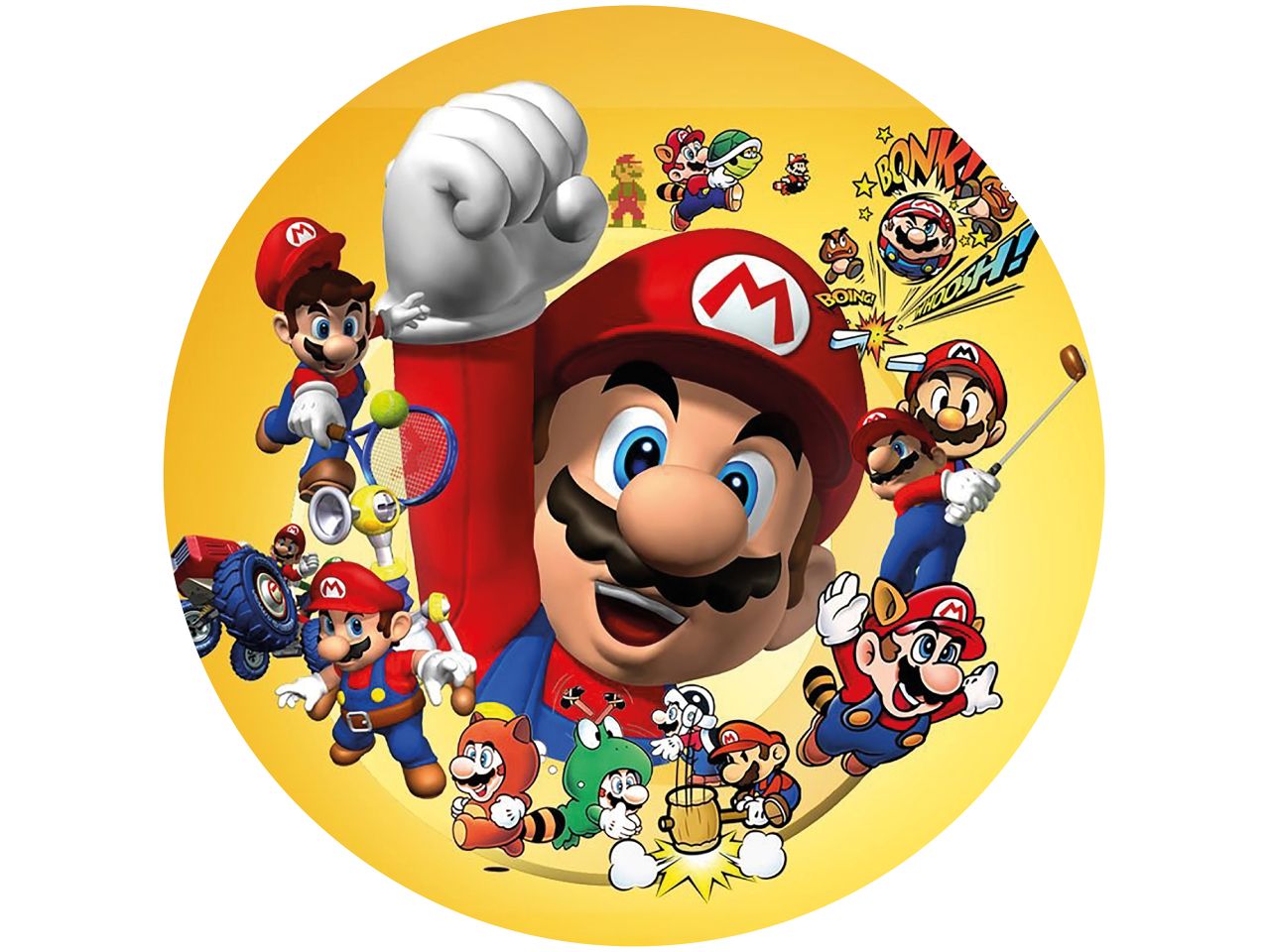 tortenaufleger super mario rund 20cm
