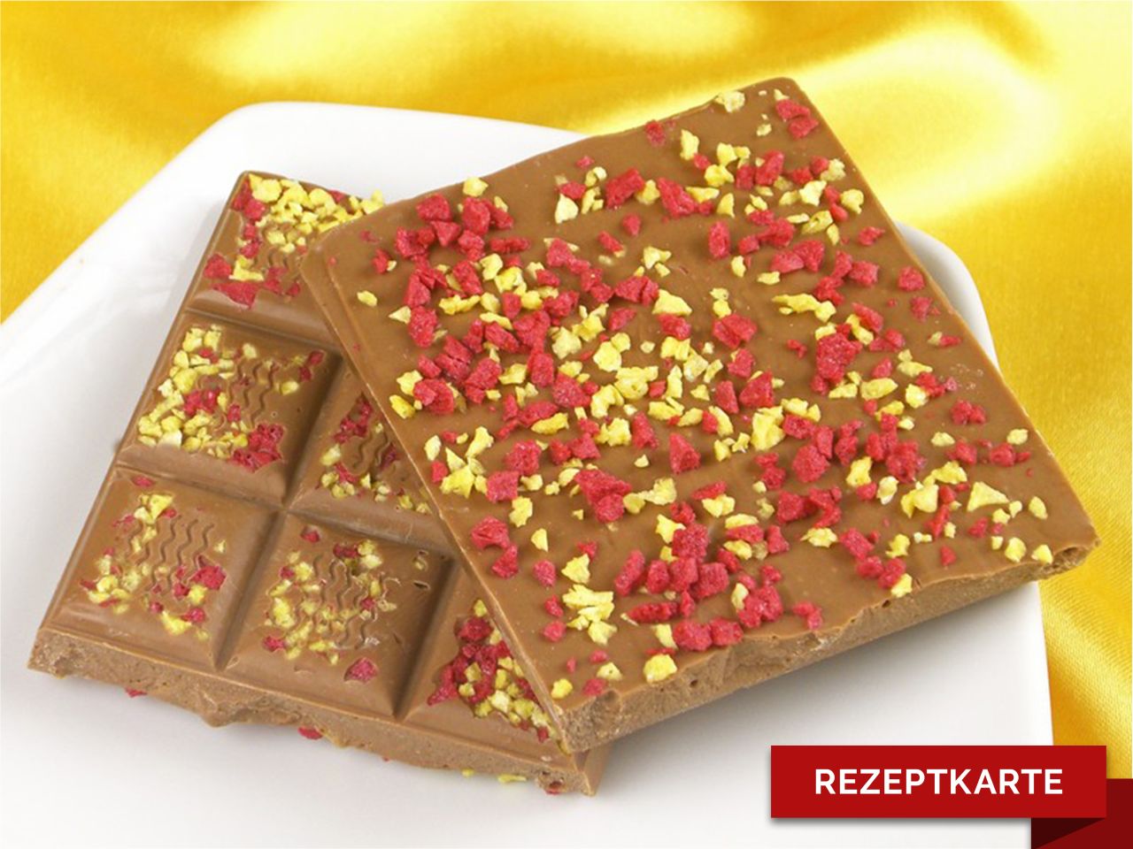 schokoladentafel cranberry mango rezeptkarte