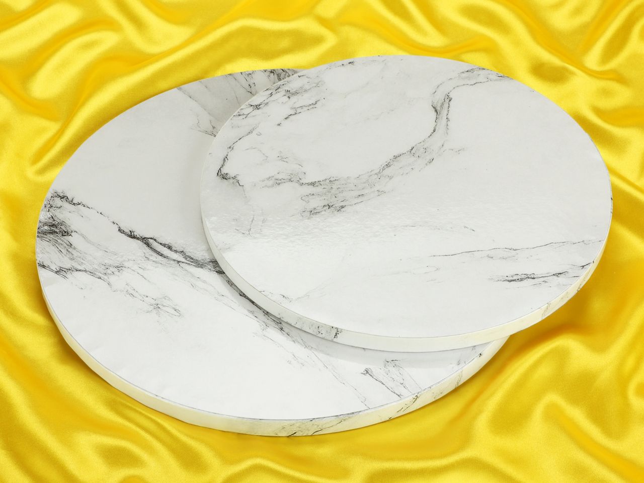 cakeboard 30cm marmor weiss