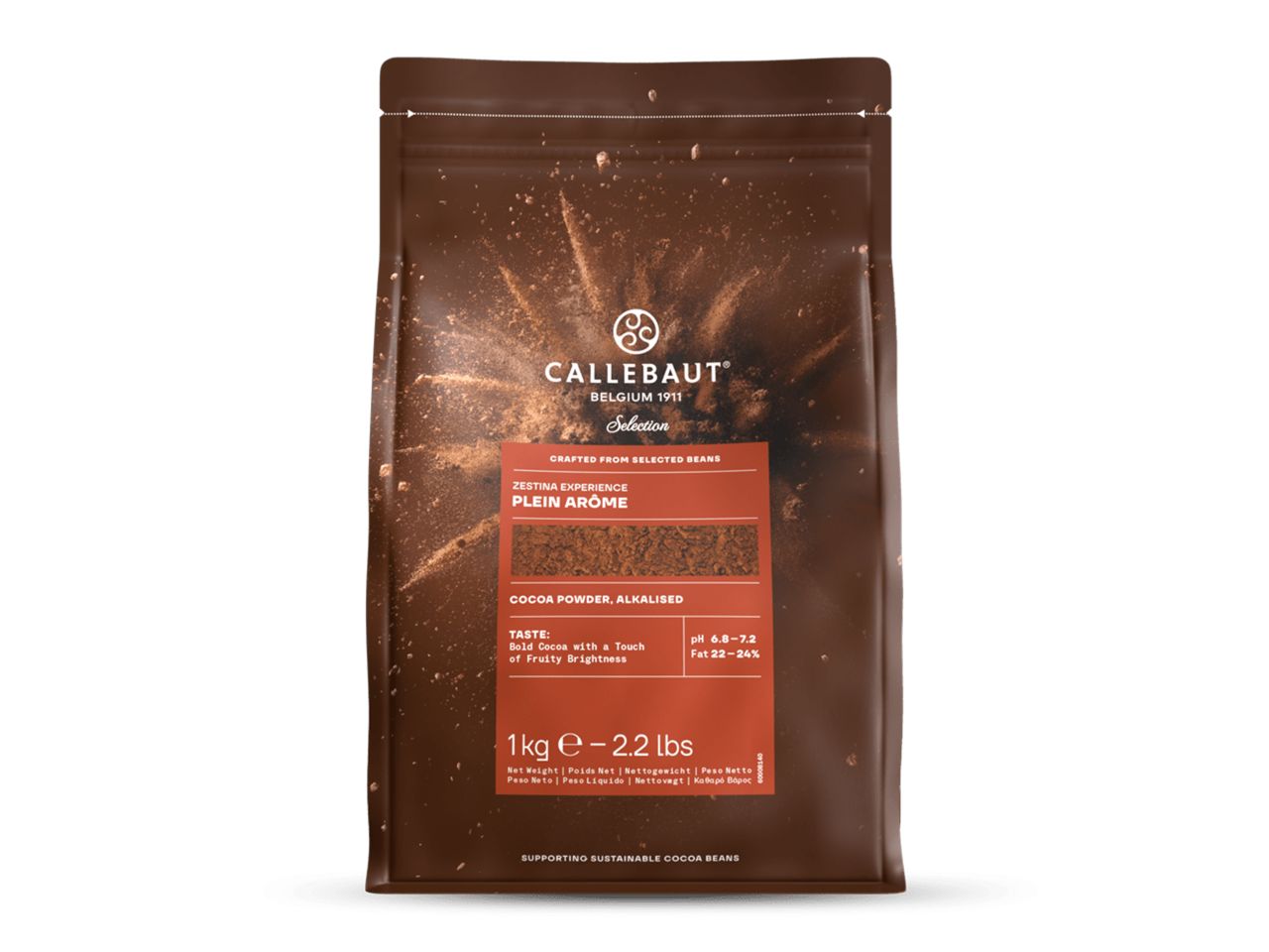 callebaut kakaopulver zestina plein arome 1kg