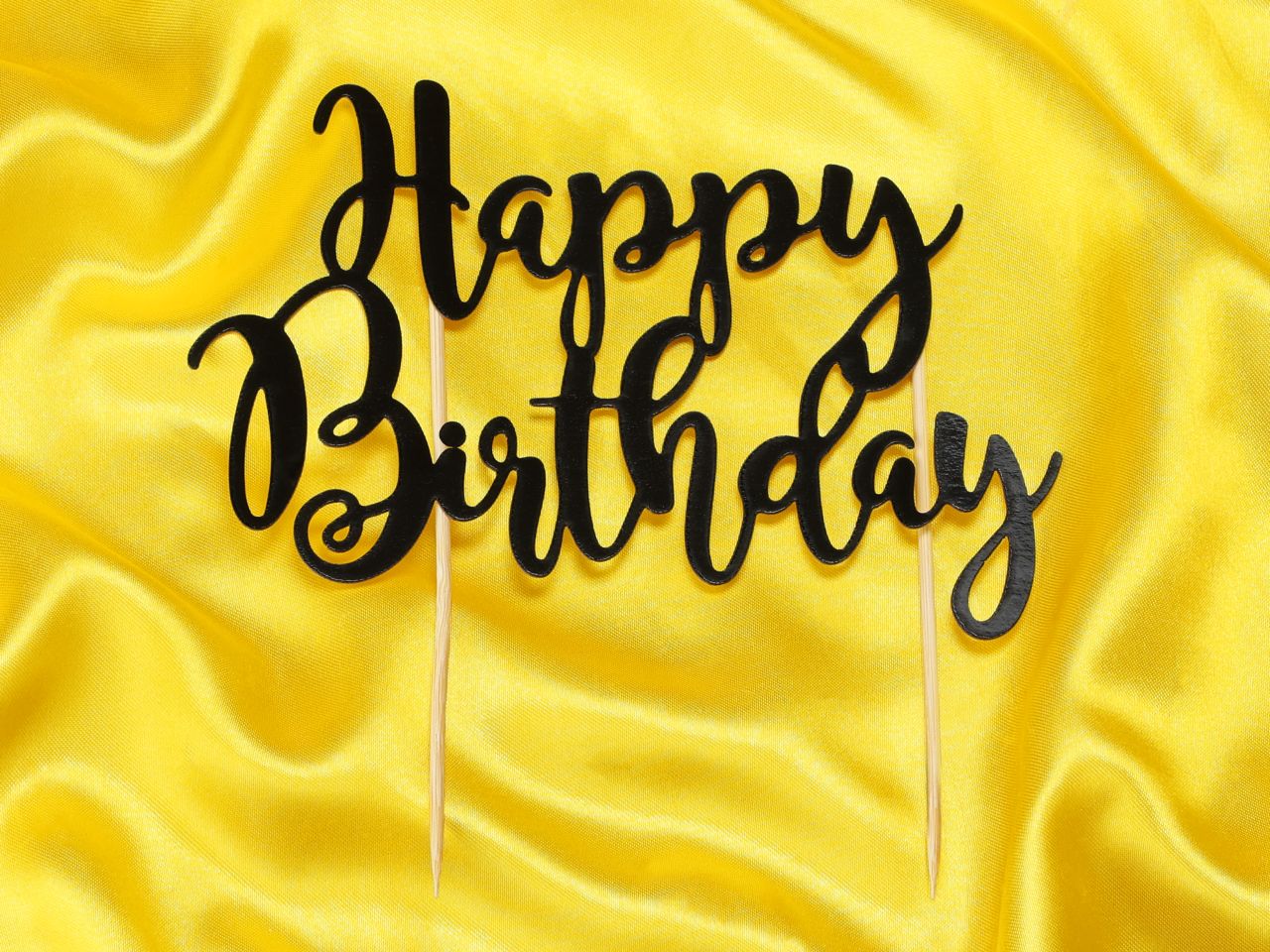 cake topper happy birthday schwarz
