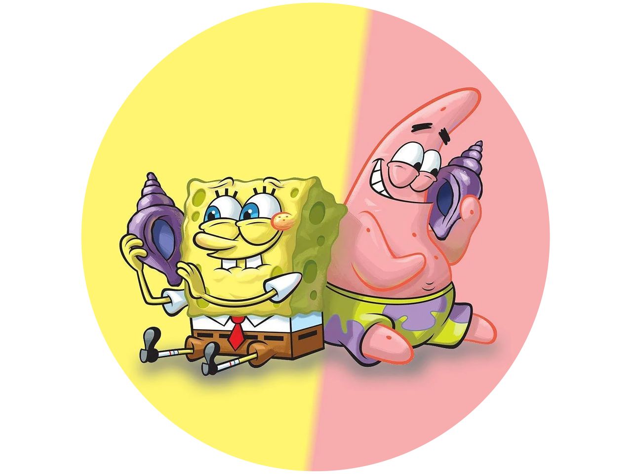 tortenaufleger spongebob und patrick 2 rund 20cm