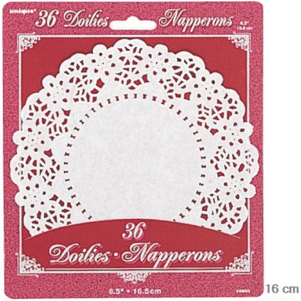 toertchen doilies kleine tortenspitzen 16 cm 36 stk