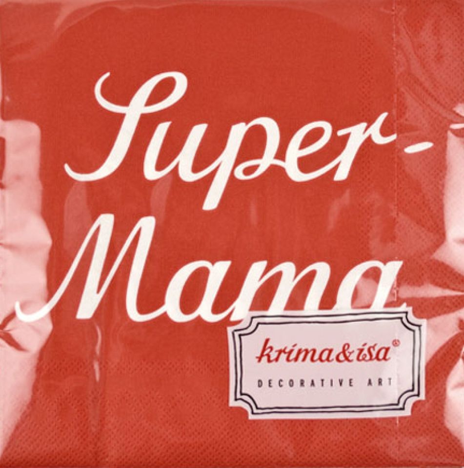 krima isa cupcakes servietten super mama 33x33 cm