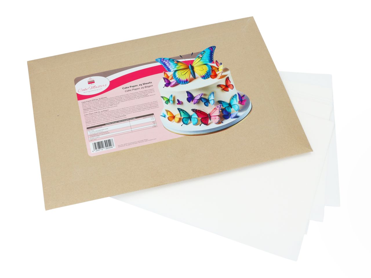 cake paper a4 25 blatt aus pflanzenfasern